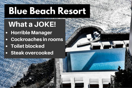 Blue Beach Resort, what a joke