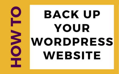 How to backup your WordPress website