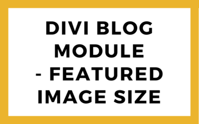 Correct size for featured image in blog module